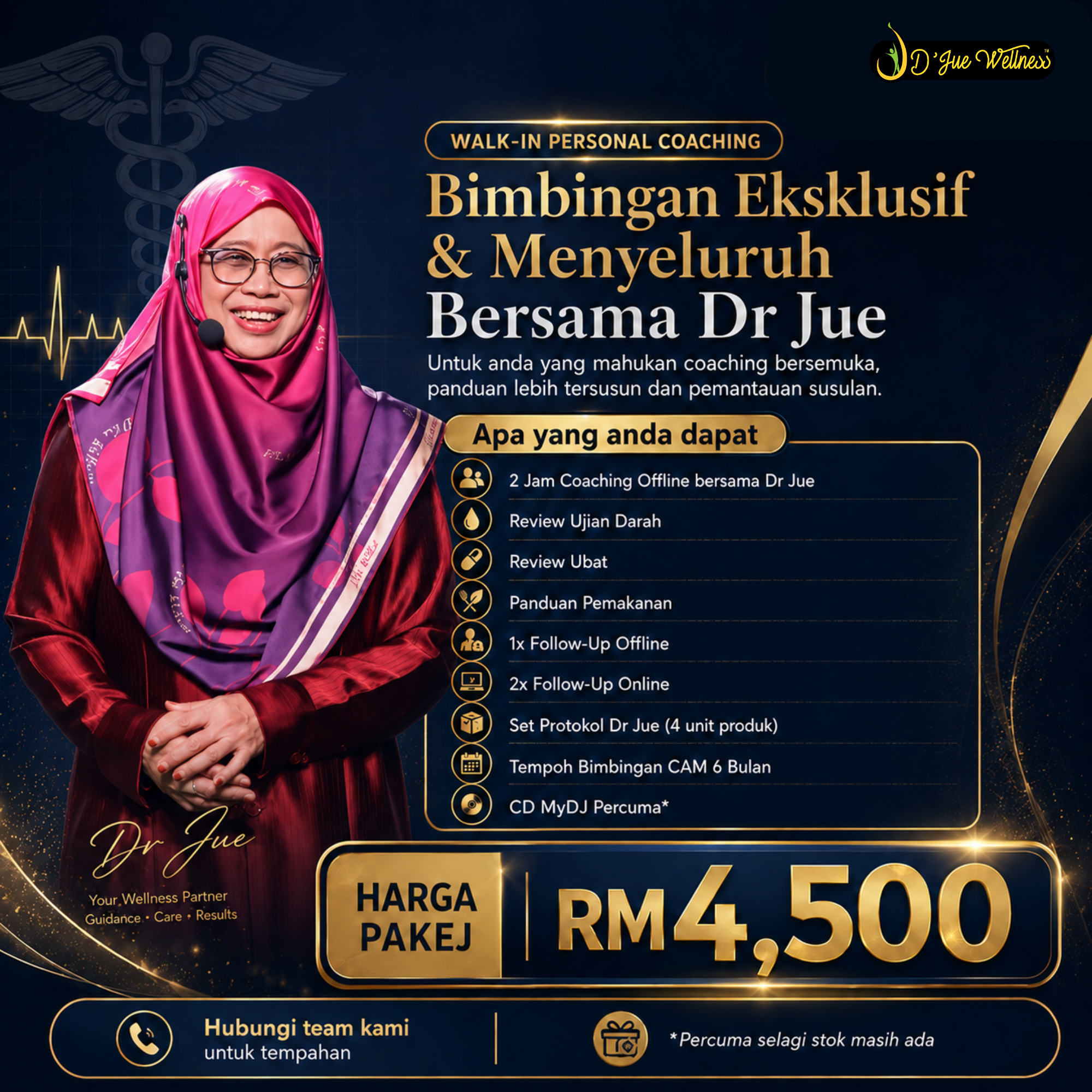 WALK-IN PERSONAL COACHING - RM 4,500